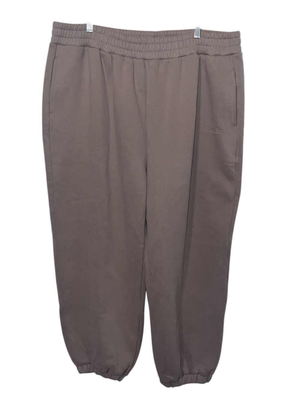 Comfrt Men’s Brown Travel Essential Elastic-Waist Joggers Sz 3XL